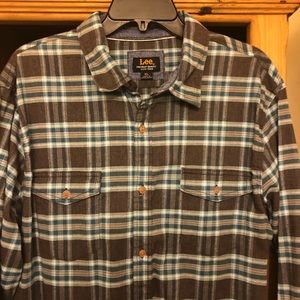 Brown & Turquoise Plaid Shirt